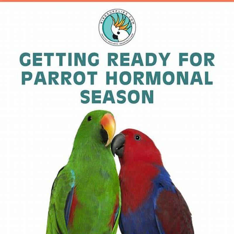 What is hormonal season for parrots?