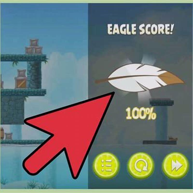 How do I collect feathers in angry birds?