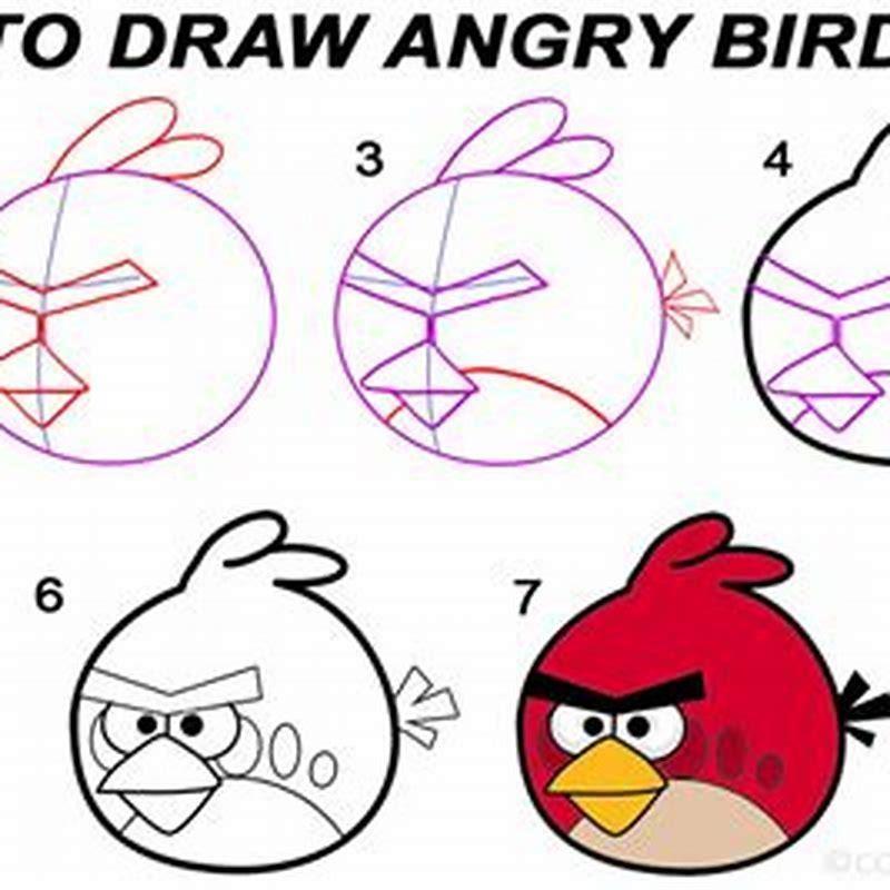 How do you draw a easy Angry Birds for kids? - DIY Seattle