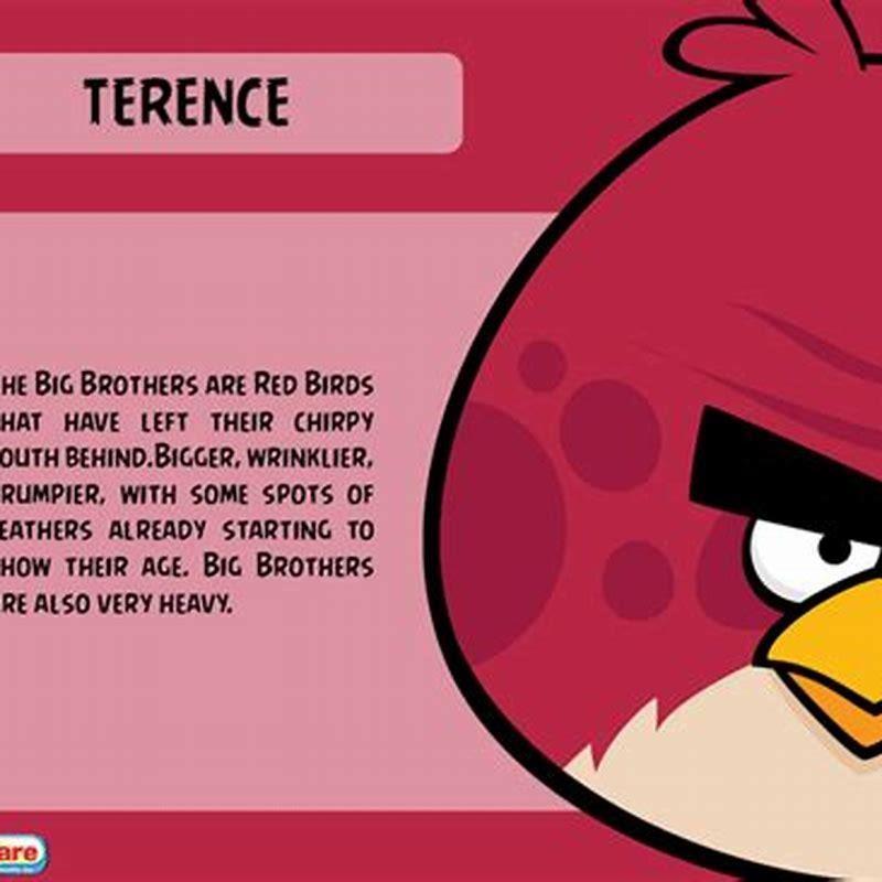 Is Terence from Angry Birds Red’s brother?