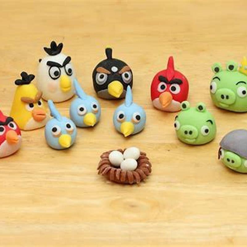How do you make a fondant Angry Birds?