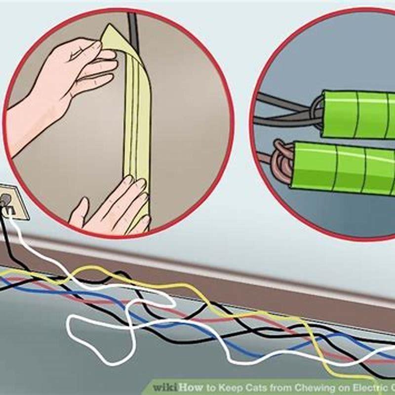 What to put on cords to keep cats from chewing?