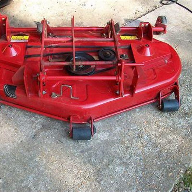 How do you level a wheel on a mower deck?