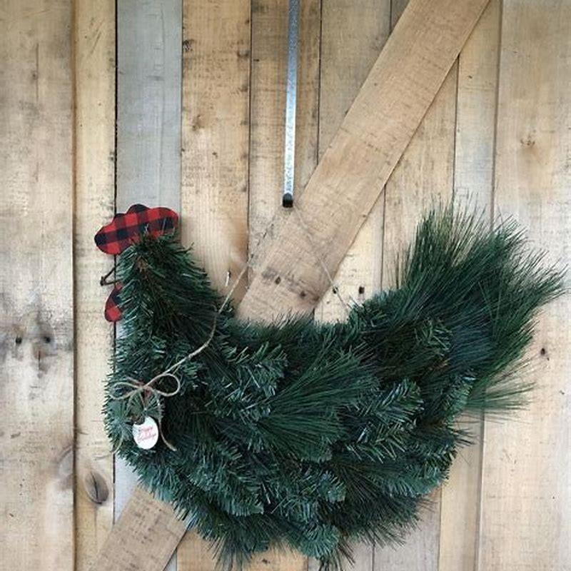 How do you make a horse wreath with chicken wire?