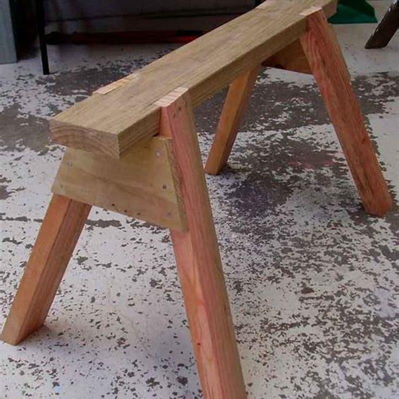 How do you make a sawing horse?
