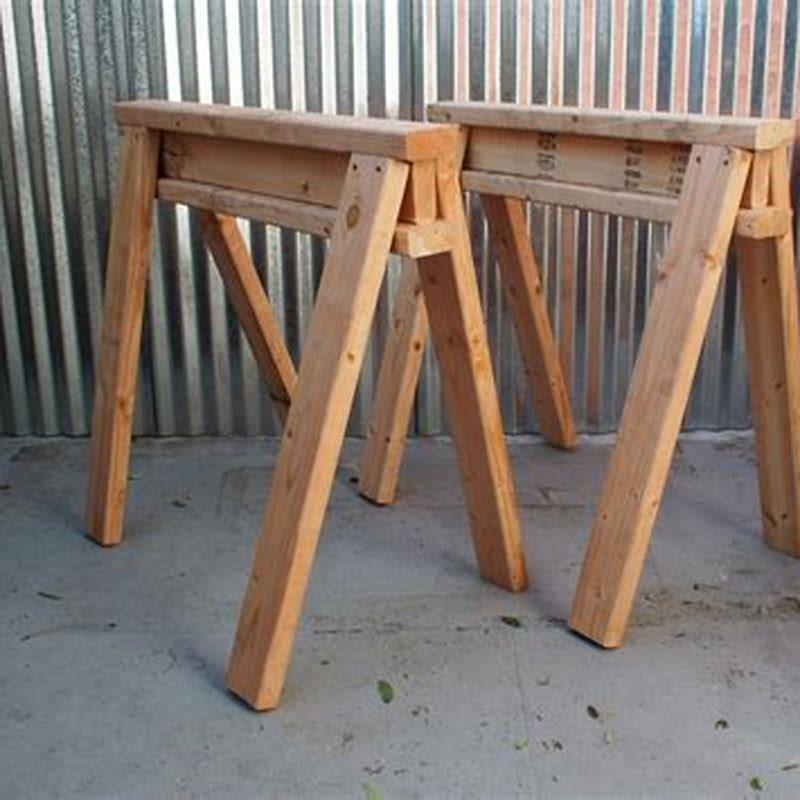 How do you make a simple saw horse?
