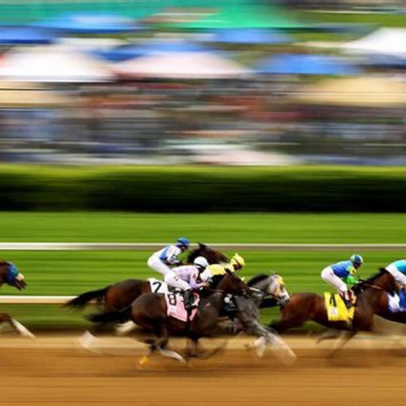 How long is it around a horse race track?