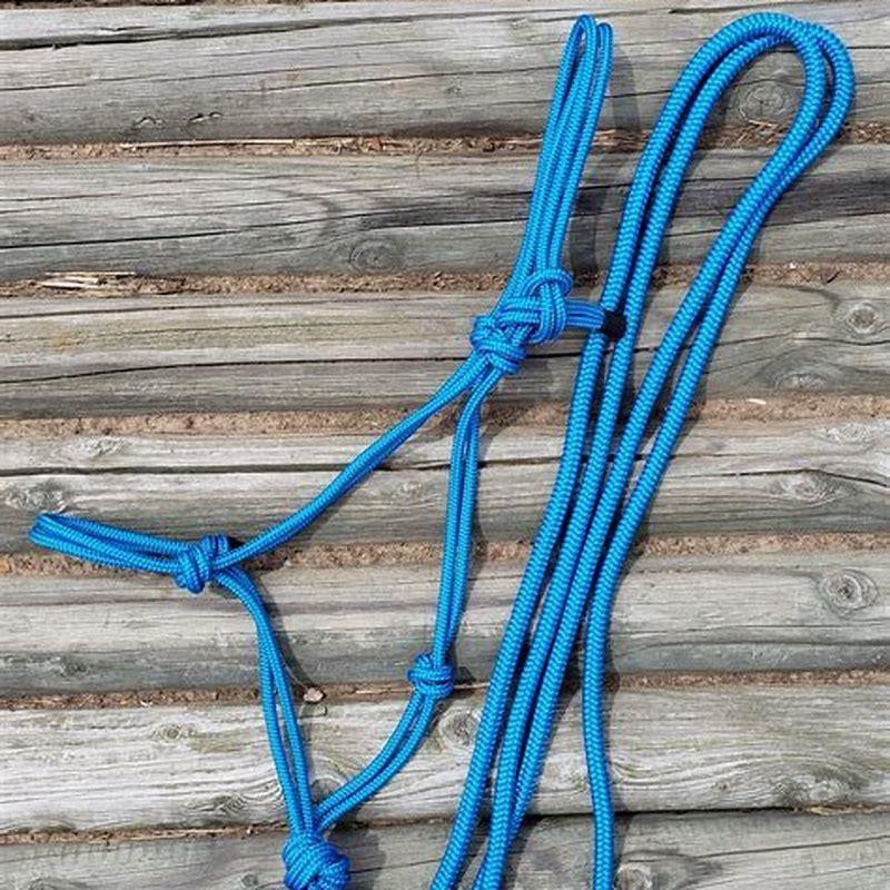 How do you make a rope halter and lead?