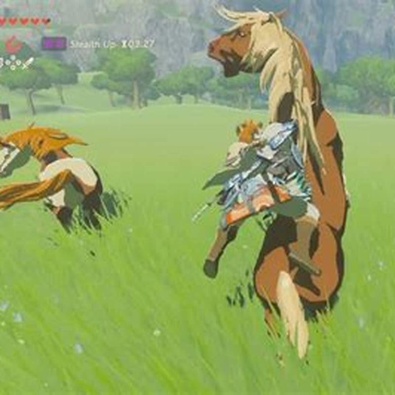 How do you soothe the Black horse in Zelda?