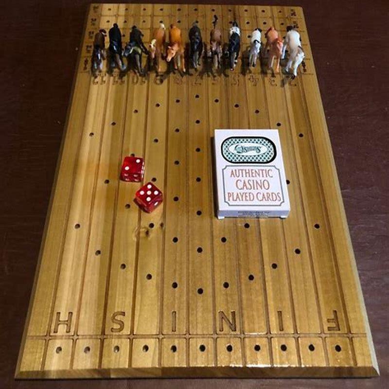 How do you play horse racing with dice?