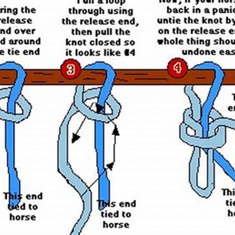 How do you tie a horse to a post?