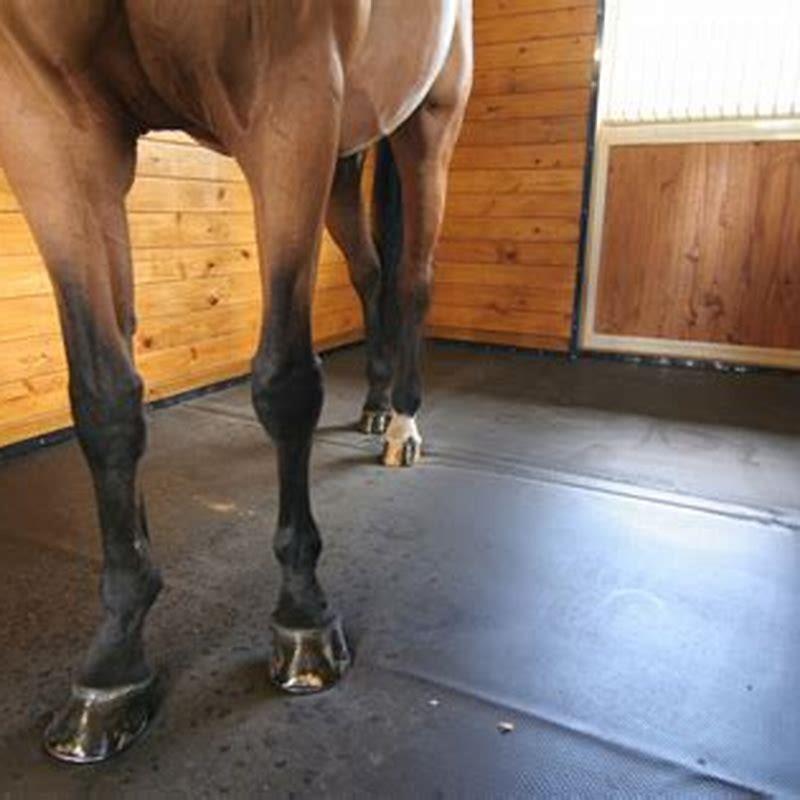 How do you transport a horse stall mat?