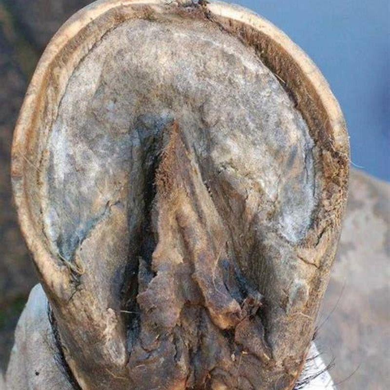 What is a horses foot supposed to look like?